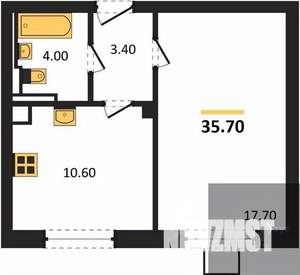 1-к квартира, вторичка, 36м2, 2/19 этаж
