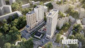 1-к квартира, строящийся дом, 39м2, 8/25 этаж