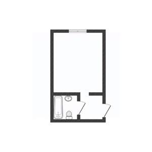 Студия квартира, вторичка, 17м2, 6/9 этаж
