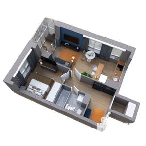 2-к квартира, вторичка, 47м2, 24/25 этаж