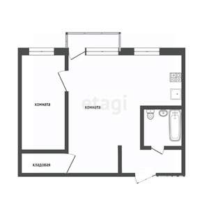 2-к квартира, вторичка, 42м2, 5/5 этаж