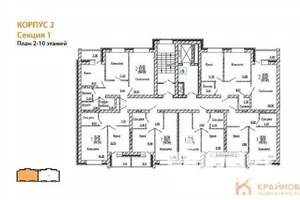 2-к квартира, вторичка, 58м2, 3/10 этаж