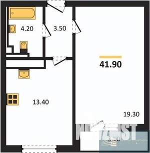 1-к квартира, вторичка, 42м2, 4/17 этаж