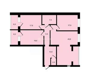 4-к квартира, вторичка, 142м2, 5/11 этаж