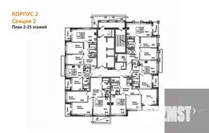 2-к квартира, вторичка, 60м2, 25/25 этаж