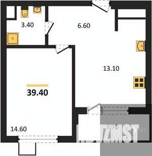 1-к квартира, вторичка, 39м2, 2/13 этаж