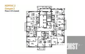 2-к квартира, вторичка, 55м2, 23/25 этаж