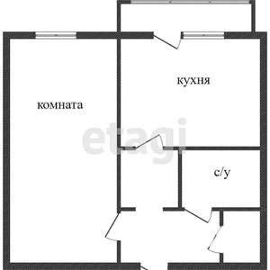 1-к квартира, вторичка, 29м2, 2/9 этаж