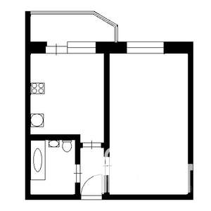 1-к квартира, вторичка, 32м2, 2/9 этаж