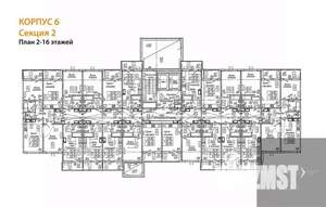 2-к квартира, вторичка, 58м2, 9/17 этаж
