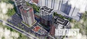 2-к квартира, строящийся дом, 45м2, 14/20 этаж