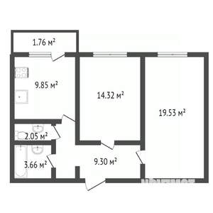 2-к квартира, вторичка, 65м2, 10/18 этаж
