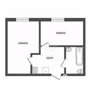 2-к квартира, вторичка, 24м2, 4/5 этаж