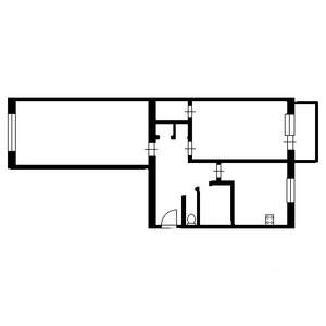 2-к квартира, вторичка, 44м2, 2/5 этаж