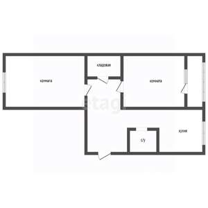 2-к квартира, вторичка, 45м2, 5/5 этаж