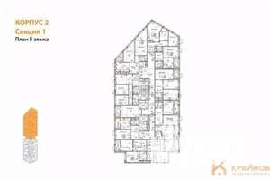 2-к квартира, вторичка, 56м2, 5/21 этаж