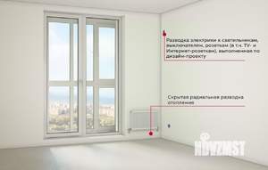 1-к квартира, вторичка, 47м2, 19/25 этаж