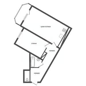 2-к квартира, вторичка, 49м2, 6/25 этаж