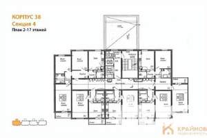 1-к квартира, вторичка, 38м2, 5/17 этаж