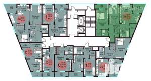 3-к квартира, вторичка, 79м2, 13/22 этаж