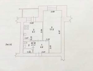 1-к квартира, вторичка, 34м2, 11/17 этаж