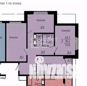 3-к квартира, вторичка, 78м2, 13/17 этаж