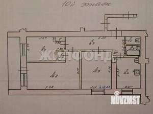 3-к квартира, вторичка, 66м2, 10/12 этаж