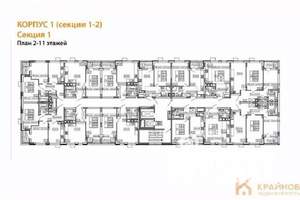 1-к квартира, вторичка, 34м2, 7/11 этаж