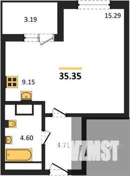 Студия квартира, вторичка, 35м2, 8/18 этаж