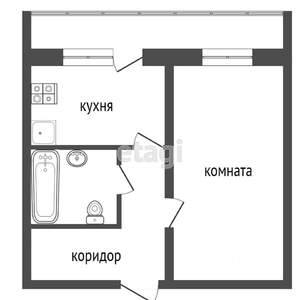 1-к квартира, вторичка, 31м2, 1/3 этаж