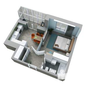 1-к квартира, вторичка, 42м2, 25/25 этаж
