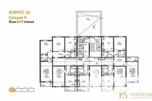 3-к квартира, вторичка, 76м2, 17/17 этаж