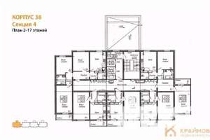 3-к квартира, вторичка, 76м2, 12/17 этаж