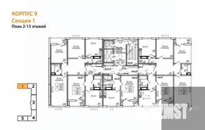 1-к квартира, вторичка, 38м2, 10/19 этаж