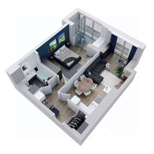 1-к квартира, вторичка, 56м2, 2/9 этаж