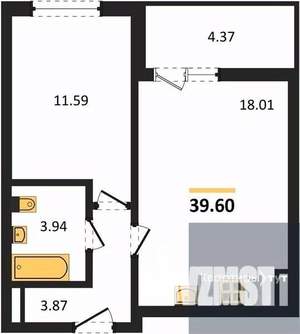 1-к квартира, вторичка, 40м2, 5/18 этаж