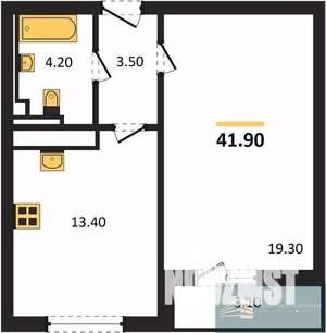 1-к квартира, вторичка, 42м2, 7/17 этаж