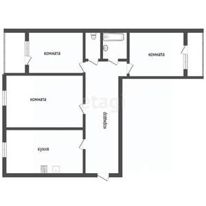 3-к квартира, вторичка, 63м2, 2/9 этаж