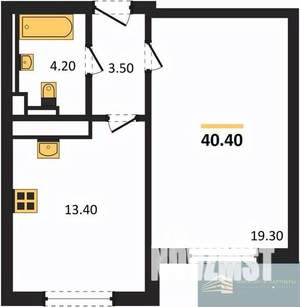 1-к квартира, вторичка, 40м2, 1/17 этаж