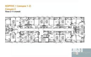 2-к квартира, вторичка, 54м2, 9/13 этаж