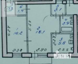 2-к квартира, вторичка, 41м2, 3/4 этаж
