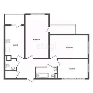 3-к квартира, вторичка, 91м2, 2/17 этаж
