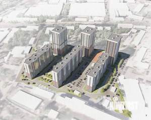 1-к квартира, строящийся дом, 36м2, 1/17 этаж