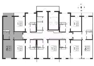 2-к квартира, вторичка, 50м2, 9/19 этаж