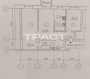 2-к квартира, вторичка, 67м2, 4/5 этаж