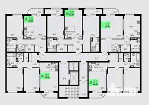 2-к квартира, строящийся дом, 54м2, 5/9 этаж