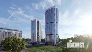 2-к квартира, строящийся дом, 74м2, 14/30 этаж