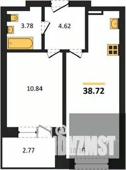 1-к квартира, вторичка, 39м2, 18/28 этаж