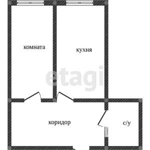 1-к квартира, вторичка, 43м2, 4/10 этаж