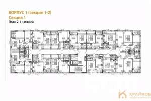 1-к квартира, вторичка, 40м2, 7/11 этаж